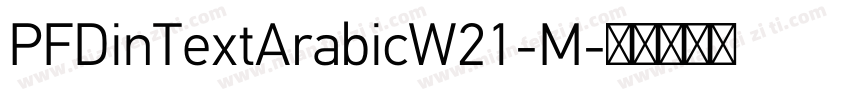 PFDinTextArabicW21-M字体转换