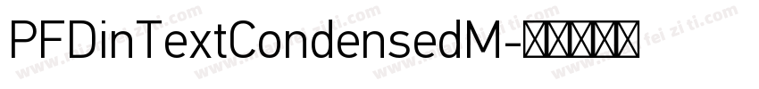PFDinTextCondensedM字体转换