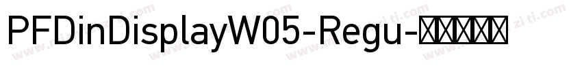 PFDinDisplayW05-Regu字体转换