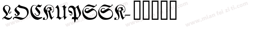 LockupSSK字体转换