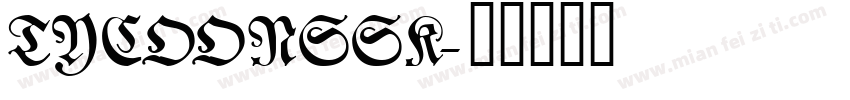 TycoonSSK字体转换