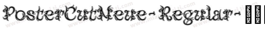 PosterCutNeue-Regular字体转换