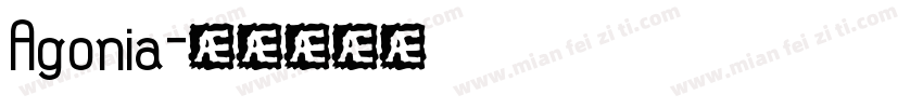 Agonia字体转换