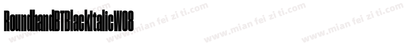 RoundhandBTBlackItalicW08字体转换