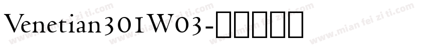 Venetian301W03字体转换