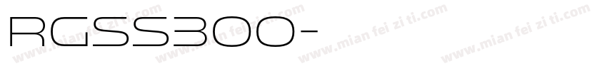 RGSS300字体转换