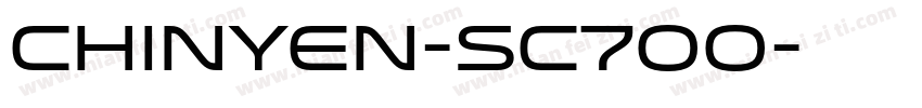 Chinyen-SC700字体转换