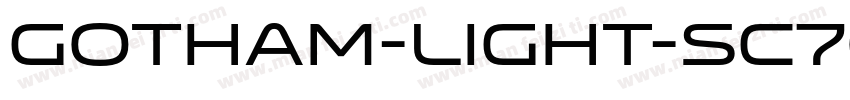 Gotham-Light-SC700字体转换