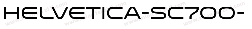 Helvetica-SC700字体转换