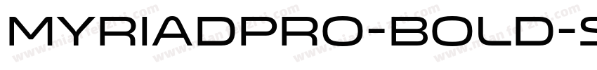 MyriadPro-Bold-SC700字体转换