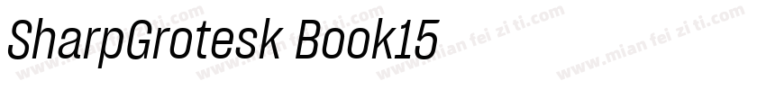 SharpGrotesk-Book15字体转换