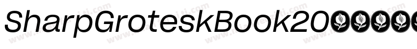 SharpGroteskBook20字体转换