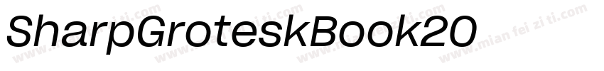 SharpGroteskBook20字体转换