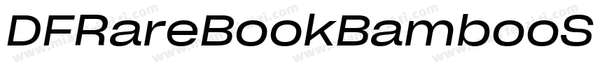 DFRareBookBambooSC24字体转换