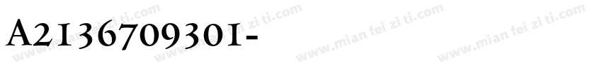A2136709301字体转换
