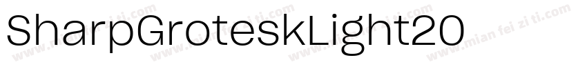 SharpGroteskLight20字体转换