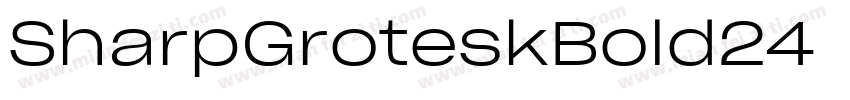 SharpGroteskBold24字体转换