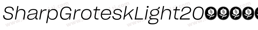 SharpGroteskLight20字体转换