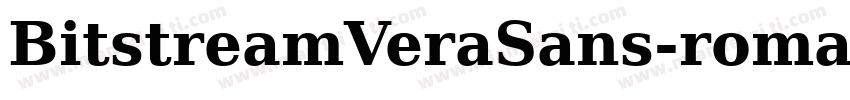 BitstreamVeraSans-roman-normal字体转换