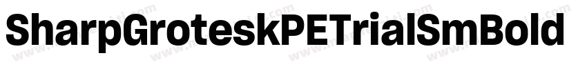 SharpGroteskPETrialSmBold字体转换