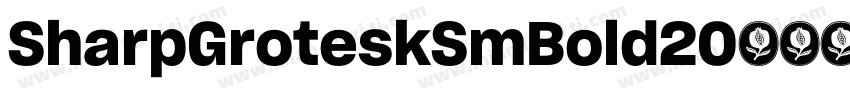 SharpGroteskSmBold20字体转换
