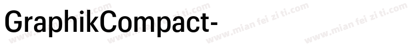 GraphikCompact字体转换