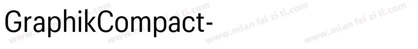 GraphikCompact字体转换