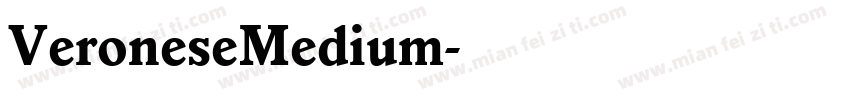 VeroneseMedium字体转换