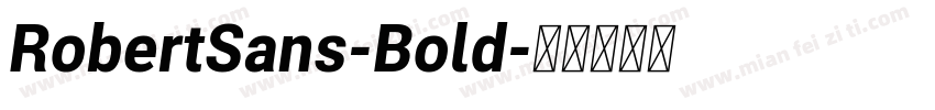 RobertSans-Bold字体转换