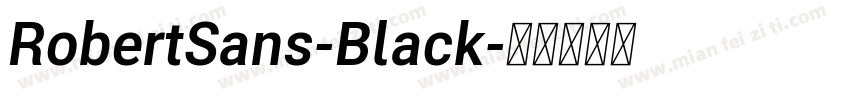 RobertSans-Black字体转换