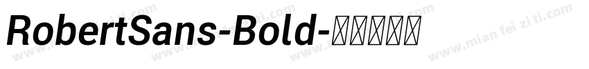 RobertSans-Bold字体转换