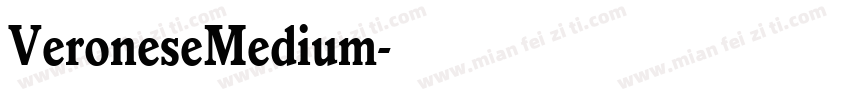 VeroneseMedium字体转换