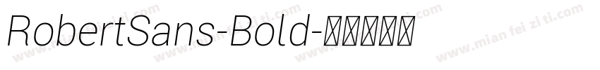 RobertSans-Bold字体转换
