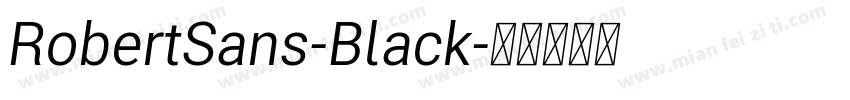 RobertSans-Black字体转换