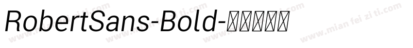 RobertSans-Bold字体转换