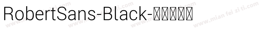 RobertSans-Black字体转换