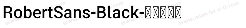 RobertSans-Black字体转换