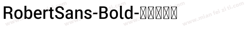 RobertSans-Bold字体转换