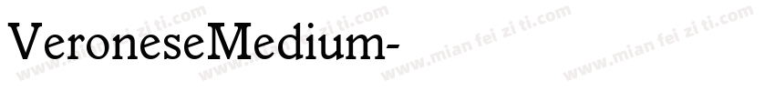 VeroneseMedium字体转换