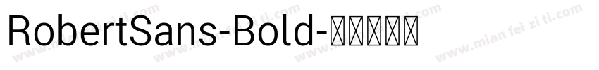 RobertSans-Bold字体转换
