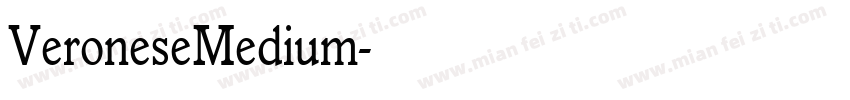 VeroneseMedium字体转换