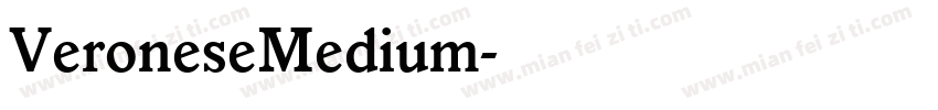 VeroneseMedium字体转换