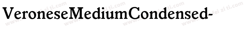 VeroneseMediumCondensed字体转换