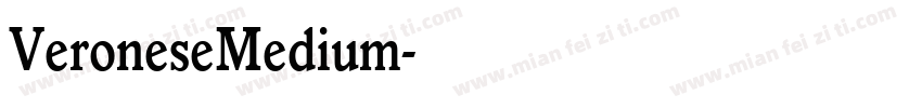 VeroneseMedium字体转换