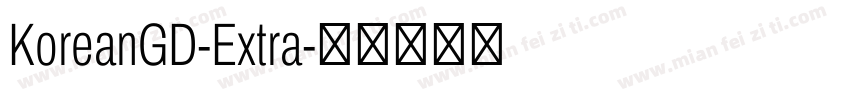 KoreanGD-Extra字体转换