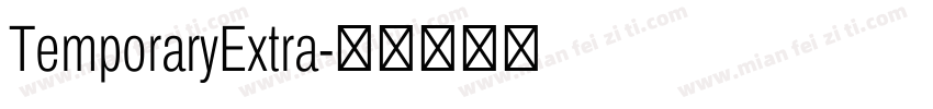 TemporaryExtra字体转换