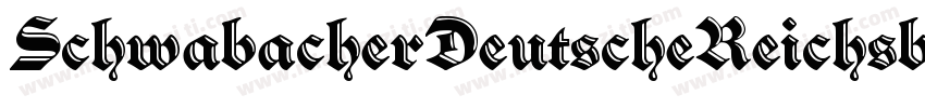 SchwabacherDeutscheReichsbahn字体转换