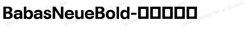 BabasNeueBold字体转换