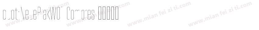 quot;NeuePlakW01-Compres字体转换