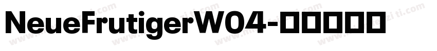 NeueFrutigerW04字体转换